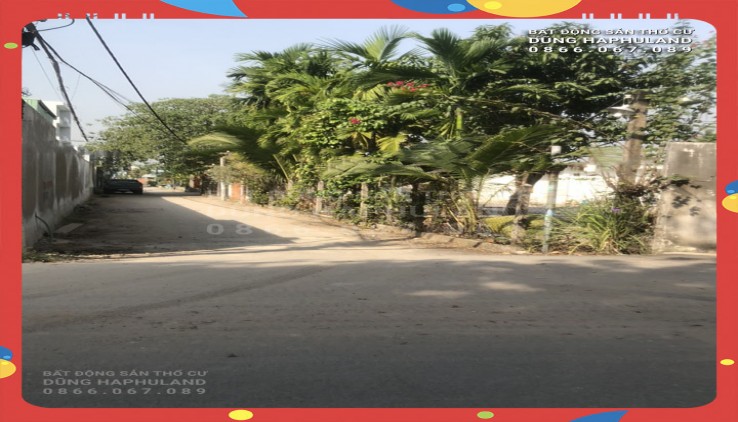 Q12. 11 triệu/m2. 600m2 đất có thổ cư, ngang 32M, gần trường THCS Tô Ngọc Vân.